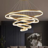 candelabru led minimalist gold 5