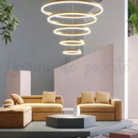 candelabru led minimalist gold 5