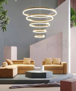 candelabru led minimalist gold 5