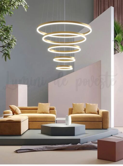 candelabru led minimalist gold 5