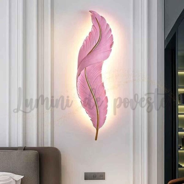 Aplica LED 56W Pink Feather