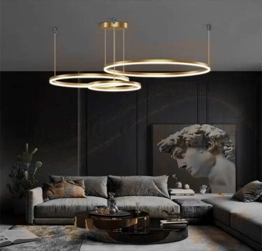 Candelabru LED 148W Minimalist Gold 30+40+60