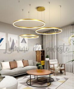 Candelabru LED 208W Minimalist Gold 40+60+80