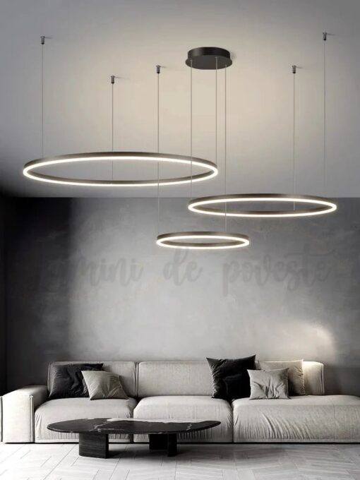Candelabru led 208W Minimalist Black 40+60+80