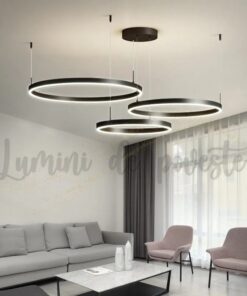 Candelabru LED 208W Minimalist Black 40+60+80