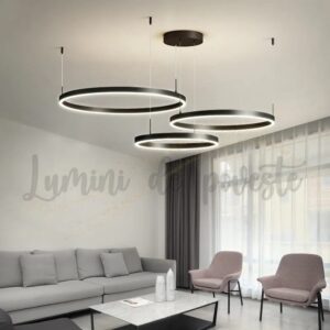 Candelabru LED 208W Minimalist Black 40+60+80