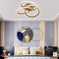 Lustra LED 84W Infinite Minimalist 3 Gold Slim