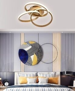 Lustra LED 84W Infinite Minimalist 3 Gold Slim