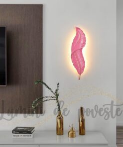 Aplica Mini Pink Feather