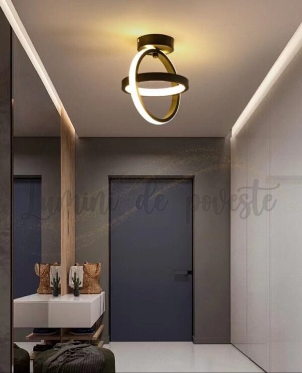 Aplica LED 23W Mega Circle Black
