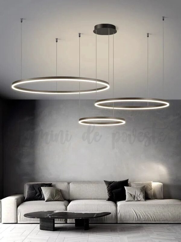 Candelabru led 208W Minimalist Black 40+60+80