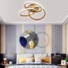 Lustra LED 84W Infinite Minimalist 3 Gold Slim