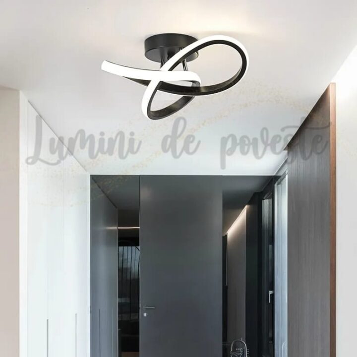 Aplica LED 24w Infinity Negru