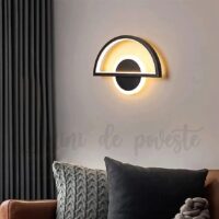 Aplica LED 34W Black Half