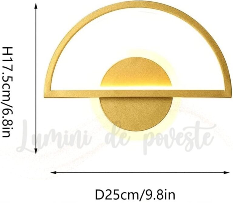 Aplica LED 34W Golden Half