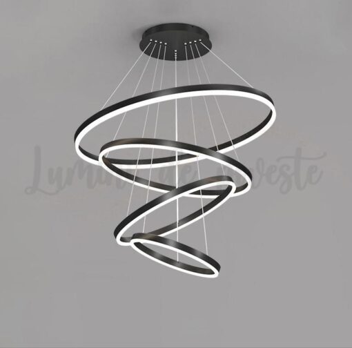 Candelabru LED 288W Minimalist 4 Black