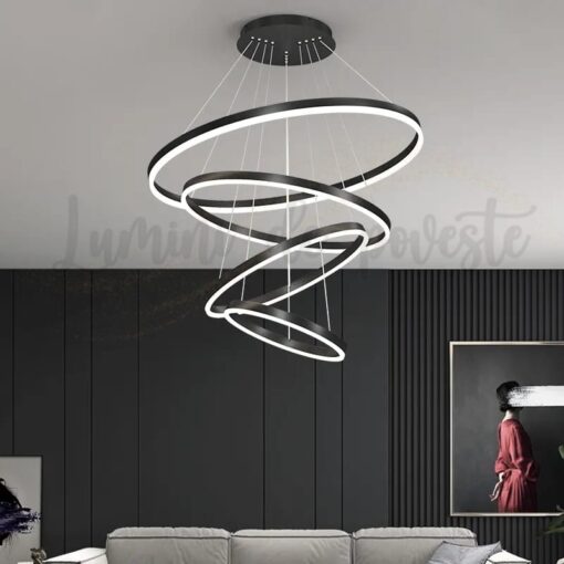 Candelabru LED 288W Minimalist 4 Black