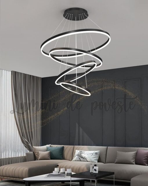 Candelabru LED 288W Minimalist 4 Black