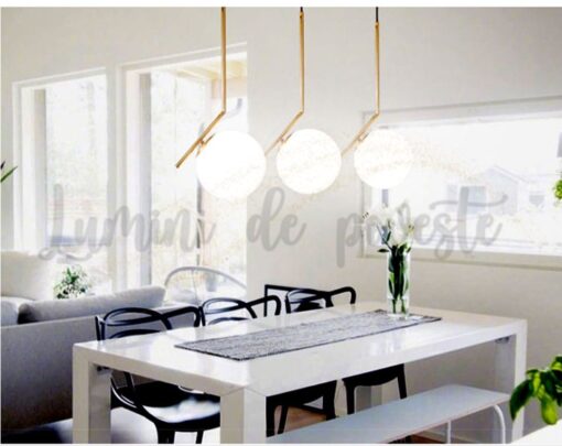 Candelabru Moon Liniar Gold