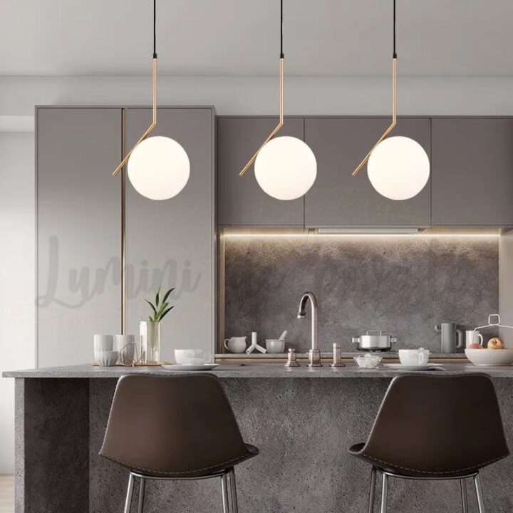 Candelabru Moon Liniar Gold