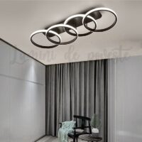 Lustra LED 104W Minimalist 4 Black