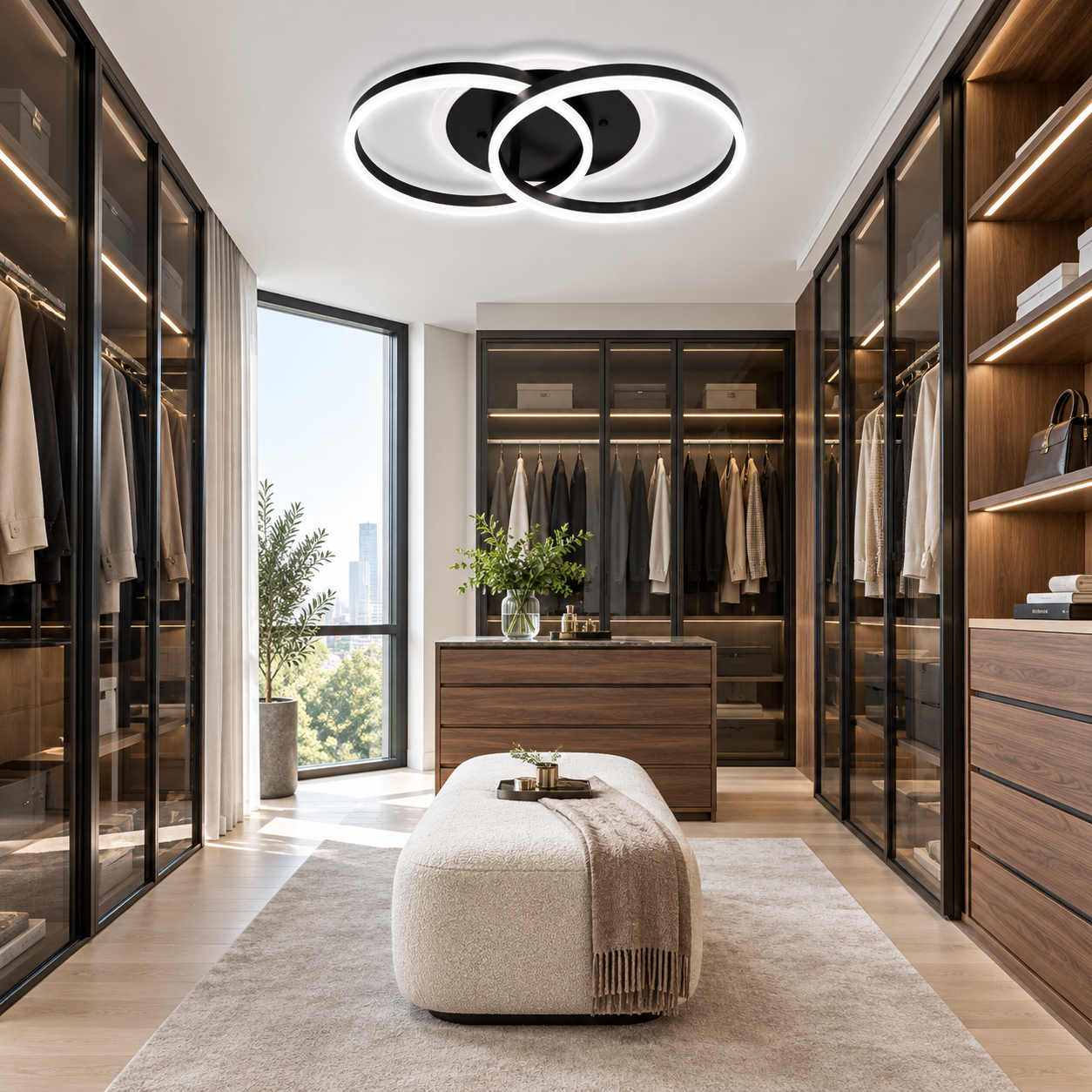 Lustra LED 120W Minimalist 2 Black, Telecomanda Lustra LED 120W Minimalist 2 Black, Telecomanda