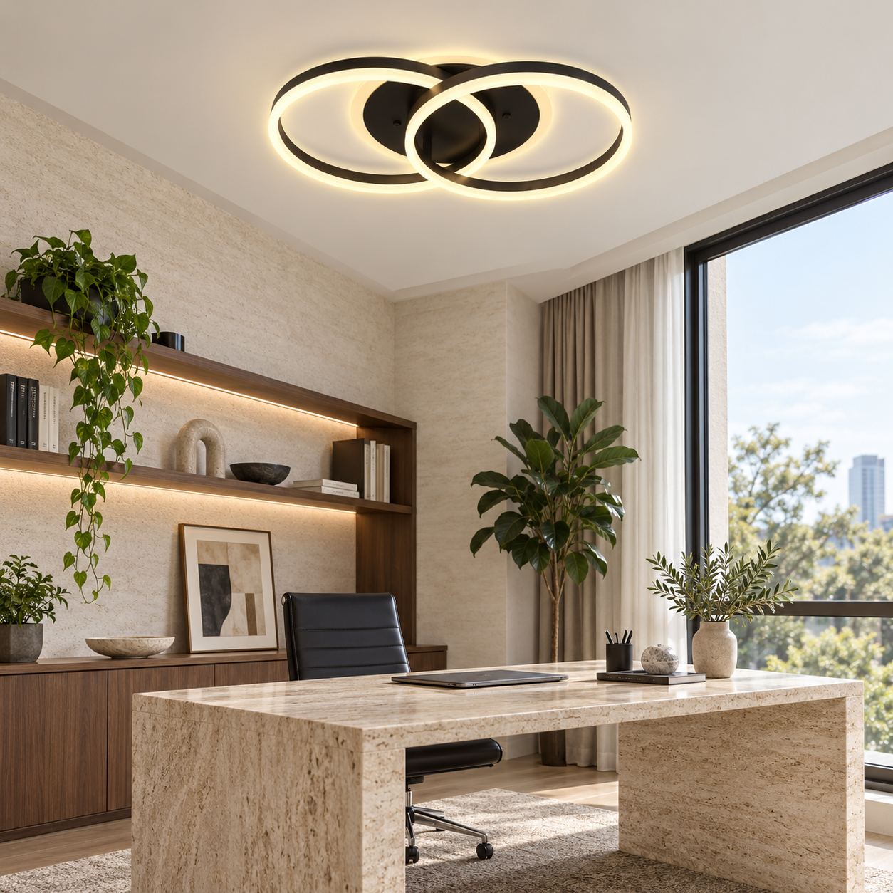 Lustra LED 120W Minimalist 2 Black, Telecomanda Lustra LED 120W Minimalist 2 Black, Telecomanda