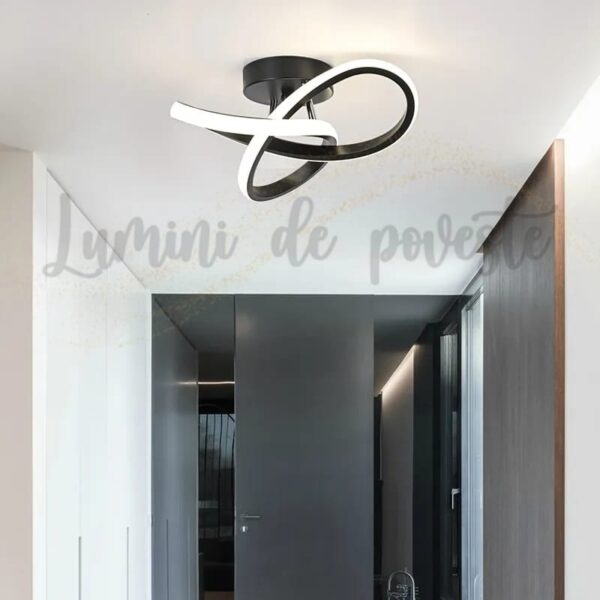 Aplica LED 24w Infinity Negru