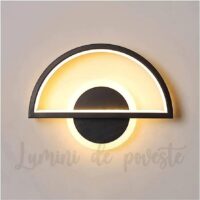 Aplica LED 34W Black Half