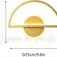 Aplica LED 34W Golden Half