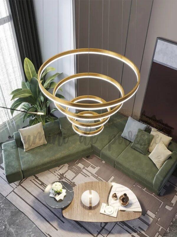 Candelabru LED 288W Minimalist 4 Gold