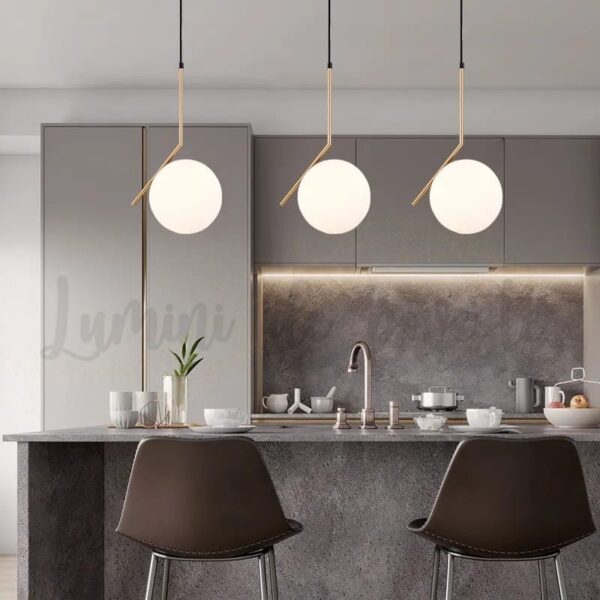 Candelabru Moon Liniar Gold