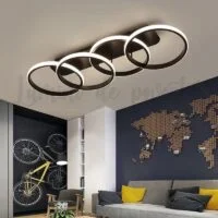 Lustra LED 104W Minimalist 4 Black
