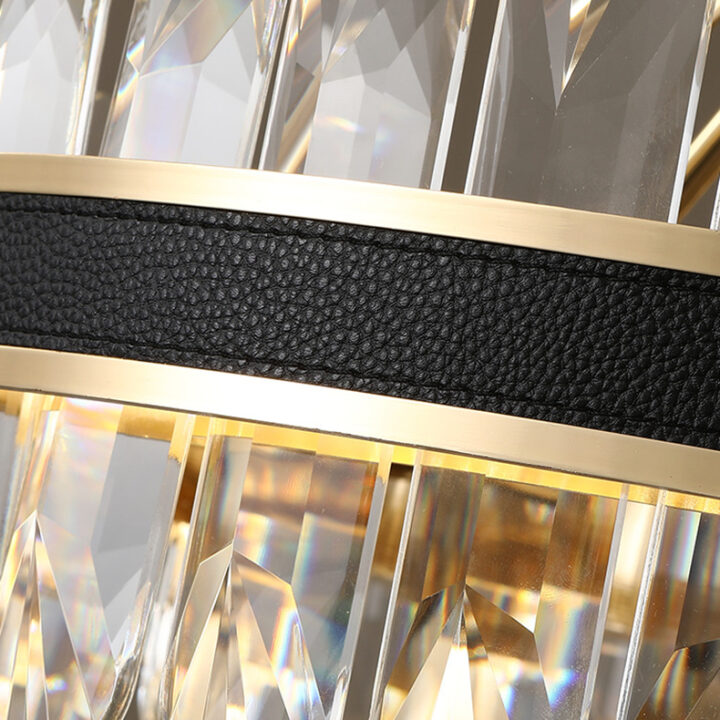 Candelabru LED Krystal Leather