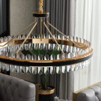 Candelabru LED Krystal Leather
