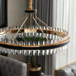 Candelabru LED Krystal Leather
