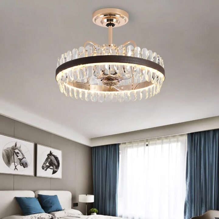 Candelabru LED Krystal Leather