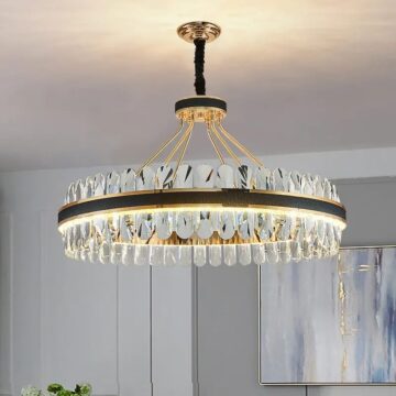 Candelabru LED Krystal Leather
