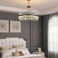 Candelabru LED Krystal Leather