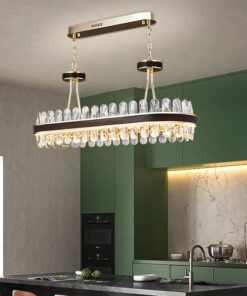 Candelabru LED Krystal Leather Dining 90x35