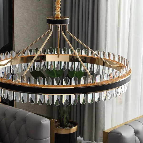 Candelabru LED Krystal Leather