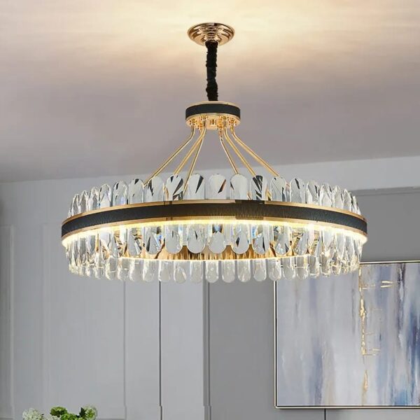 Candelabru LED Krystal Leather