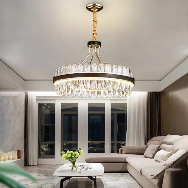 Candelabru LED Krystal Leather
