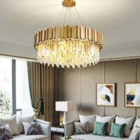 Candelabru Scaly Gold Matte