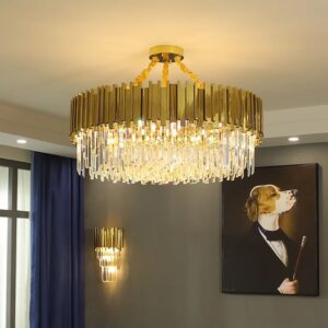 Candelabru Scaly Gold Matte