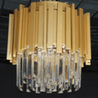 Candelabru Scaly Gold Matte
