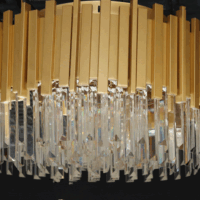 Candelabru Scaly Gold Matte
