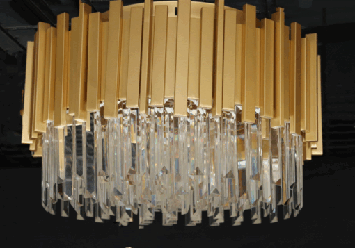 Candelabru Scaly Gold Matte