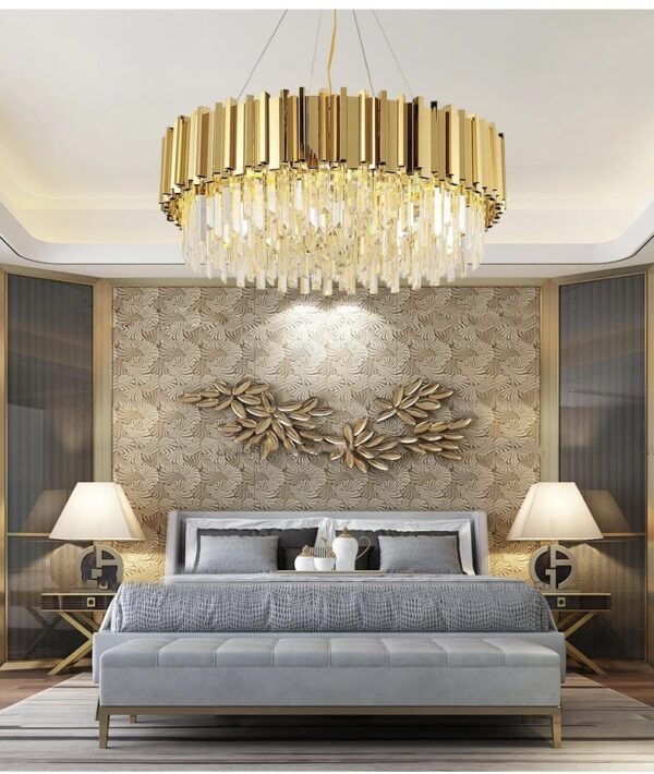 Candelabru Scaly Gold Matte