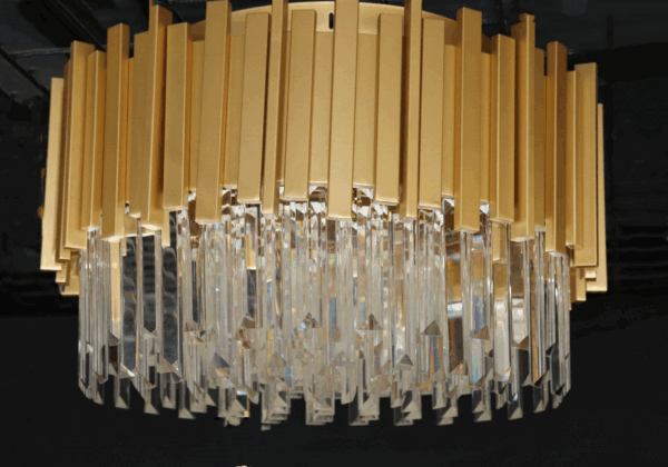 Candelabru Scaly Gold Matte